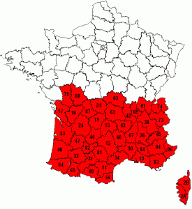 LOIEAU régions françaises